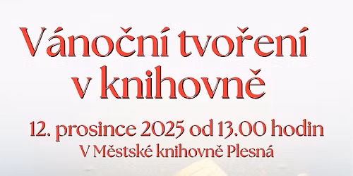 Vánoční tvoření v knihovně