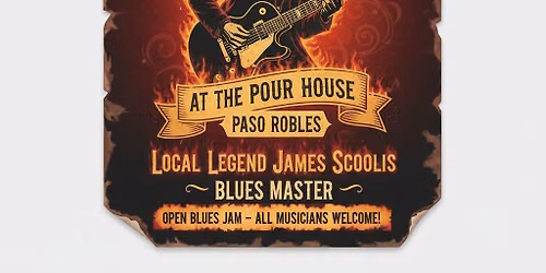 BURNING JAMES BLUES JAM at the Pour House!