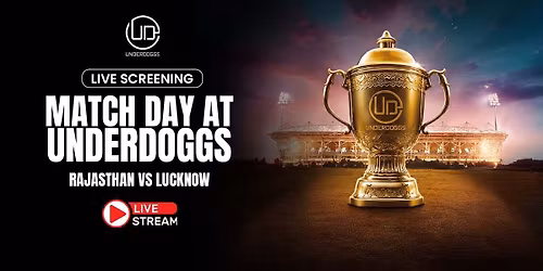 Screening of Rajasthan vs Lucknow at Underdoggs Hyderabad