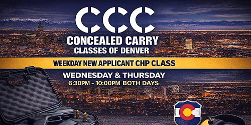 Denver Concealed Carry Class \u2013 Weekday CHP Course (Wed & Thu Evenings)