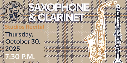 Saxophone & Clarinet Studios Recital