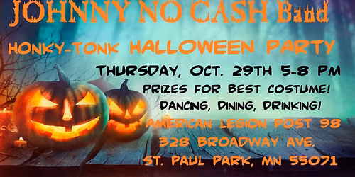 HoNky-TOnk Halloween with the JOHNNY NO CASH Band