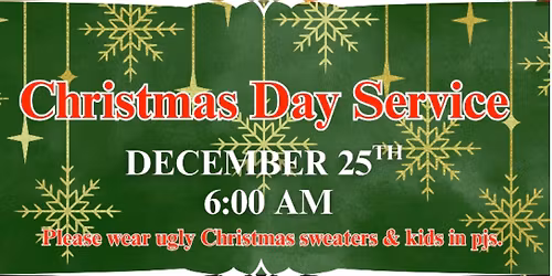 Christmas Morning Service & Winter Wonderland