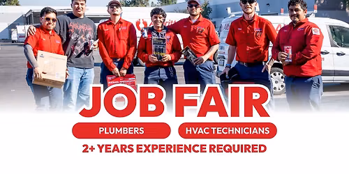 JOB FAIR: Experienced HVAC Technicians & Plumbers