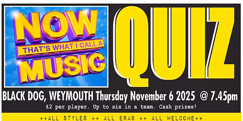 NOW THAT'S WHAT I CALL A MUSIC QUIZ XXXI