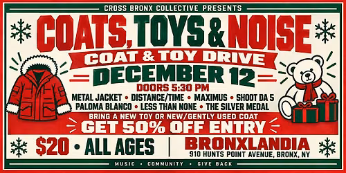 Coats, Toys & Noise!