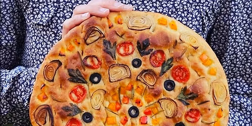 Focaccia Class- Roasted Vegetables and Cheese (3 SPACES REMAINING)