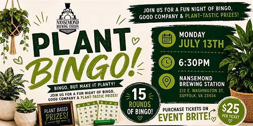 Plant Bingo at Nansemond Brewing Station
