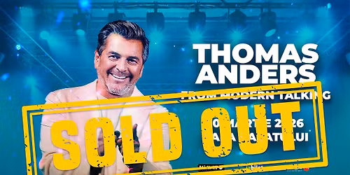 (SOLD OUT) Concert Thomas Anders (from Modern Talking)
