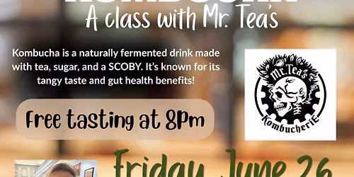 Kombucha Brewing with Mr Tea's at Bad Art Co