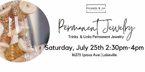 Permanent Jewelry with Trinks & Links at threads