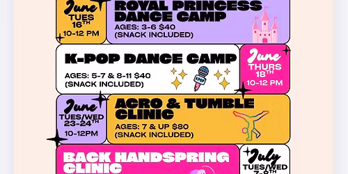 Dance Camps at EPA!