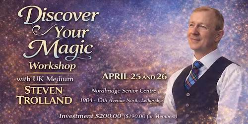 Discover Your Magic Workshop with Scottish Medium Steven Trolland