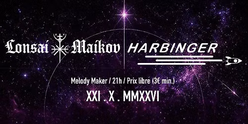 Concert Lonsai Ma\u00efkov+Harbinger 