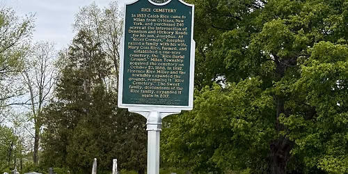 48 State Tour! Milan, MI - Rice Cemetery