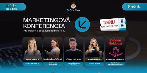 5. ro\u010dn\u00edk marketingovej konferencie DigiK\u00e1va \u2615\ufe0f