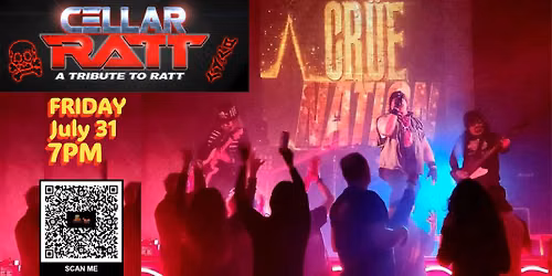 CELLAR RATT with Special Guest CRUE NATION LIVE at Aztec Shawnee Theater