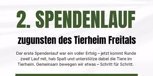 2. Spendenlauf zugunsten des Tierheim Freitals