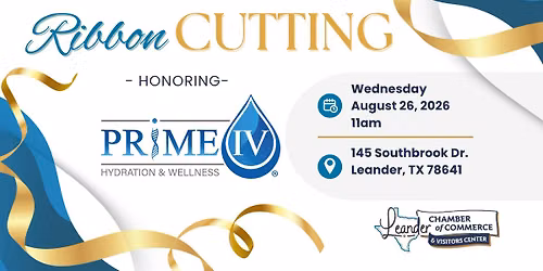 Ribbon Cutting: Prime IV Hydration