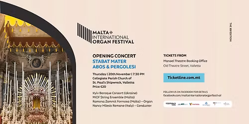 Stabat Mater - Abos & Pergolesi Opening Concert Malta International Organ Festival