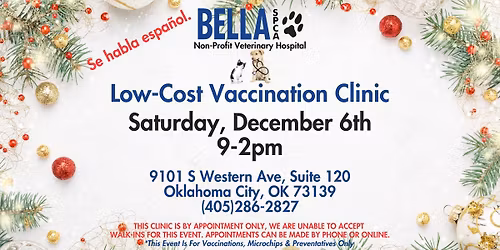 Bella SPCA Low Cost Vaccination Clinic