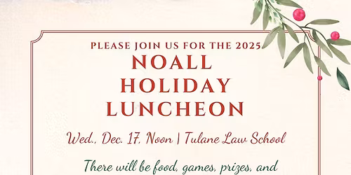 NOALL HOLIDAY LUNCHEON