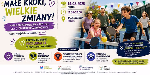 Festiwal Neuroróżnorodności – Piknik Podsumowujący Projekt „Małe Kroki, Wielkie Zmiany"