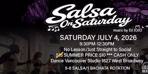 Salsa On Saturday (SOS) At DVS
