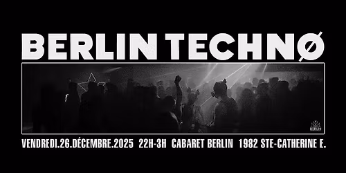 BERLIN TECHNO - BOXING DAY 2025