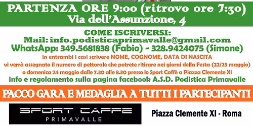 Primavalle Run 2026 V Edizione