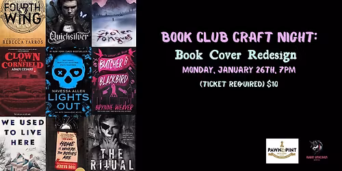 Book Club Craft Night: Book Cover Redesign