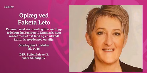 Senior: Foredrag med Faketa Leto