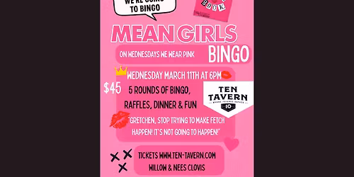 Mean Girls Bingo