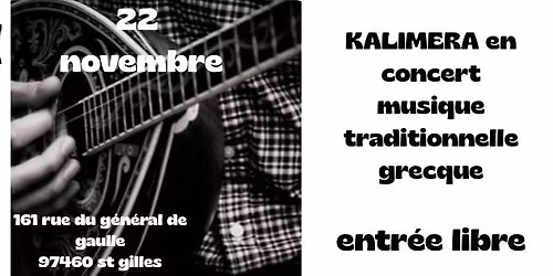 KALIMERA concert musique grecque