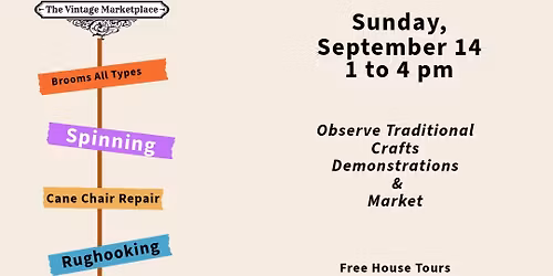 Traditional Crafts Market - Demonstrations\/Vendors