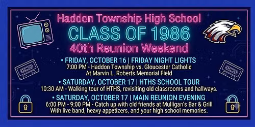 Class of 1986 Haddon Township 40th Class Reunion
