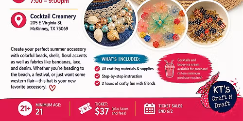 Beaded Beach Hats Workshop