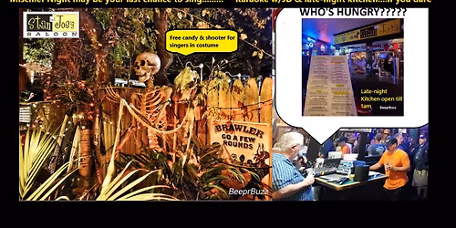 Mischief Karaoke w\/ JD - TONIGHT at Stan and Joe's - costume + sing a \ud83c\udf83song =free candy & \ud83c\udf83shooter