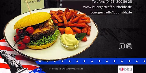 🇺🇸 American Food Weeks im Sport- & Bürgertreff Surheide