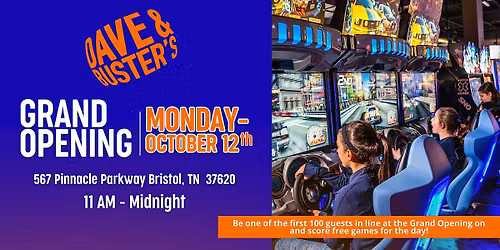 Dave & Buster's Grand Opening in Bristol!
