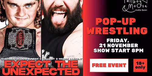 Pop-Up Wrestling  at Tallboy & Moose Brewery