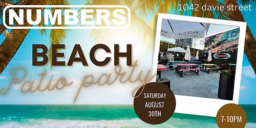 Beach patio party at Numbers