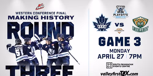 WHL Playoffs | Round 3, Game 3: Vees vs Silvertips