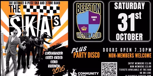The Skas Live @ Beeston Victory Club Plus Party Disco