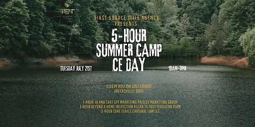 5-HOUR SUMMER CAMP CE