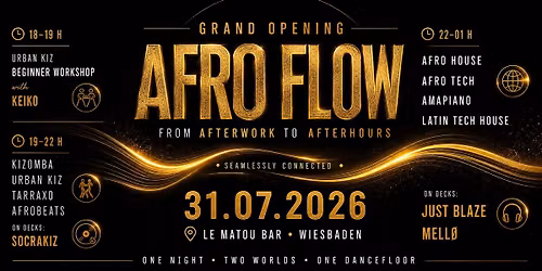 AFRO FLOW - FROM AFTERWORK TO AFTERHOURS