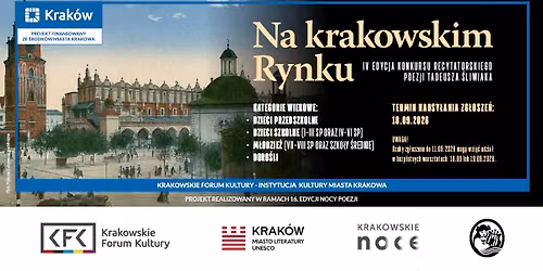 Na krakowskim Rynku | IV Konkurs recytatorski poezji T. \u015aliwiaka