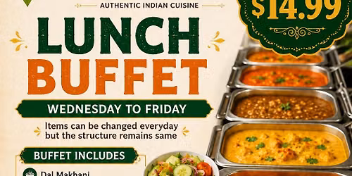 Weekday's Indian Lunch Buffet