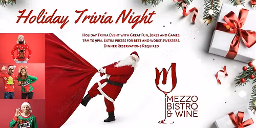 Trivia Night At MEZZO "Holiday Edition"