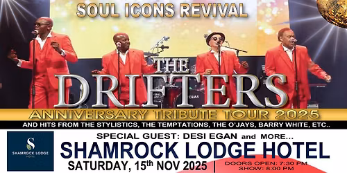 The Drifters Irish tour in Athlone